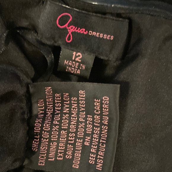 AQUA - dress: rainbow mesh top w black tutu skirt, straps have been adj. - 12 - Picture 5 of 16